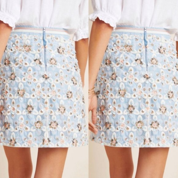 ANTHROPOLOGIE + MAEVE MINI SKIRT - Picture 5 of 6